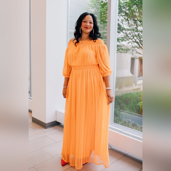 ASOS Dresses & Skirts - ASOS DESIGN curve off the shoulder maxi dress